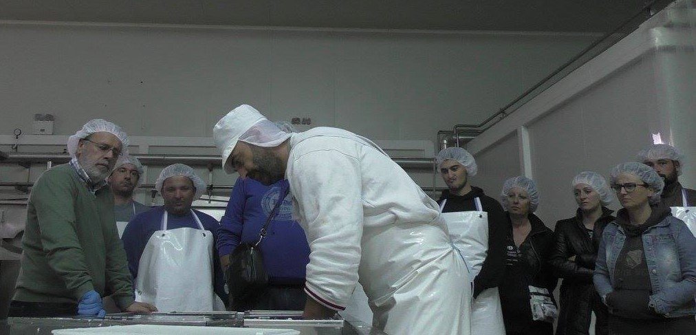 Visit to a cheese factory for a seminar